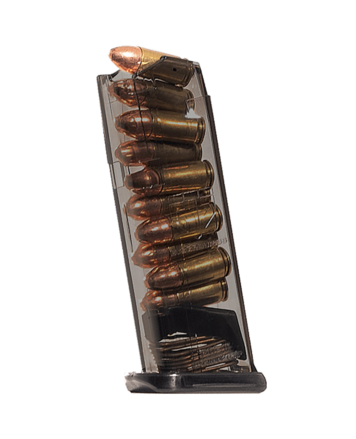 ETS Group SMKGLK43X 10rd 9mm Pistol Magazine Fits Glock 43X Smoke Polymer