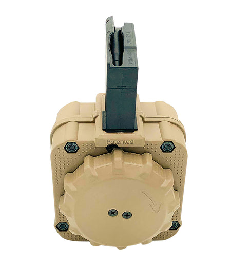 ProMag DRMA8FDE 65rd Drum Magazine 5.56mm for AR-15 Flat Dark Earth Polymer
