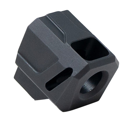 Faxon Firearms EXOS-524 Pistol Compensator for M&P Shield/Shield Plus Black Anodized Aluminum 1/2"x28 9mm