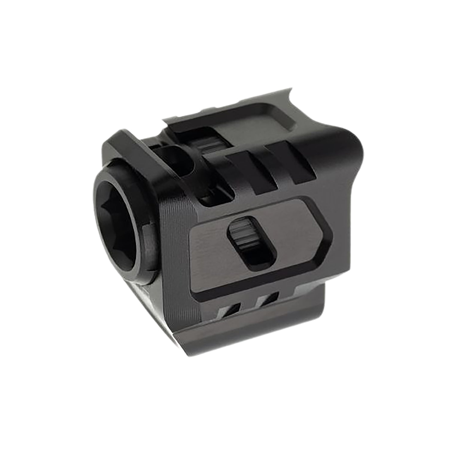 Tyrant CNC TDG43COMPBLK/BLK Black Aluminum 9mm Compensator for Glock 43