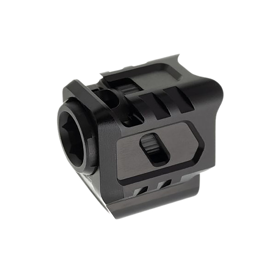 Tyrant CNC TDG43COMPBLK/BLK Black Aluminum 9mm Compensator for Glock 43