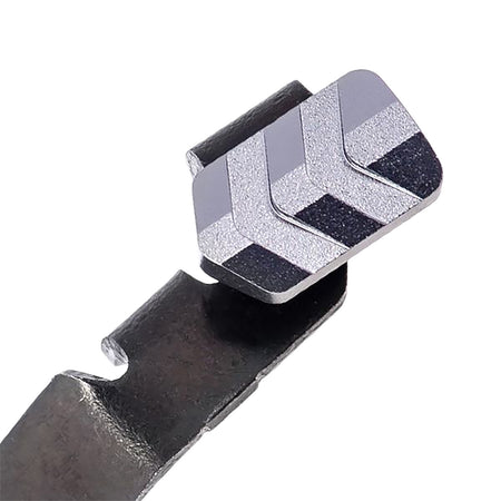 Tyrant CNC Extended Slide Release for Glock 42/43/43X/48 9mm - Gray 6061 Aluminum