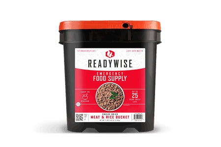 Wise Foods RW07704 Freeze Dried Meat and Rice Bucket 88 Servings Emergency Meals