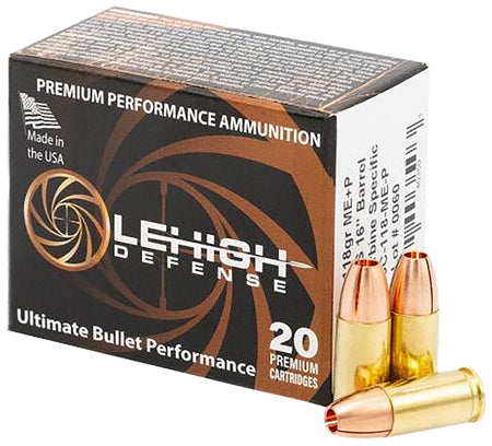 Lehigh Defense  9mm Luger / Parabellum 118 gr CSHP ammo