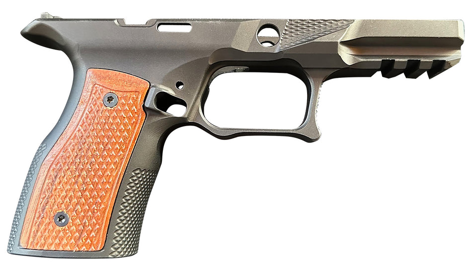 Sharps Bros SBGM16 Echelon Grip Module Black Anodized 7075 Aluminum with Cherry Grip