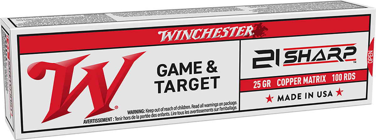 Winchester Game & Target .21 Sharp 25 gr Solid ammo