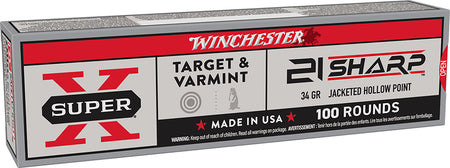 Winchester Super X .21 Sharp 34 gr JHP ammo