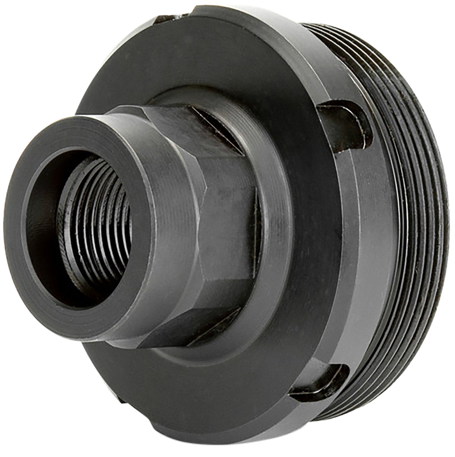 Griffin Armament DT1375X24-1/2X28 HUB Direct Thread Adapter 1/2"x28 17-4 Stainless Steel Nitride Black