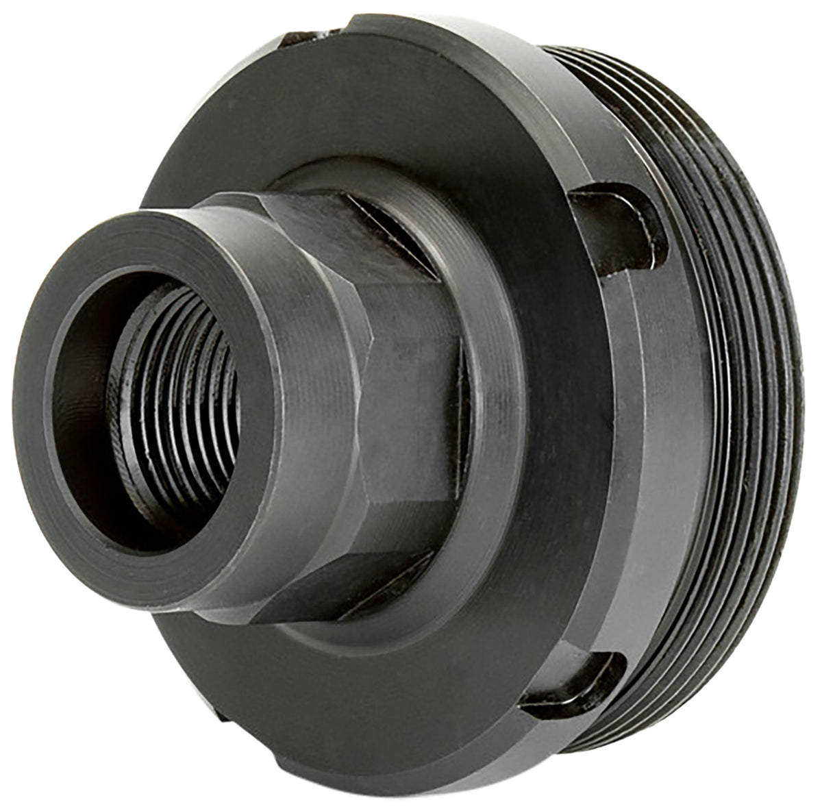 Griffin Armament DT1375X24-5/8X24 HUB Direct Thread Adapter 5/8"x24 17-4 Stainless Steel Nitride Black