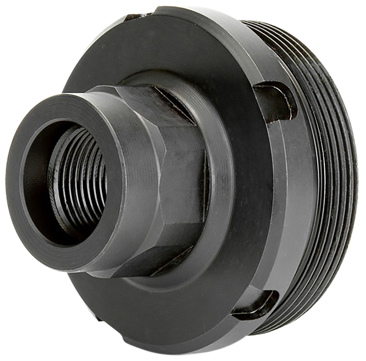 Griffin Armament DT1375X24-5/8X24 HUB Direct Thread Adapter 5/8"x24 17-4 Stainless Steel Nitride Black