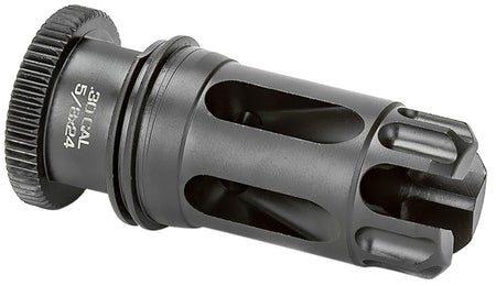 Griffin Armament DLFC30C5824 Dual-Lok Flash Comp 30/7.62mm Black QPQ Nitride 17-4PH Stainless 5/8"x24