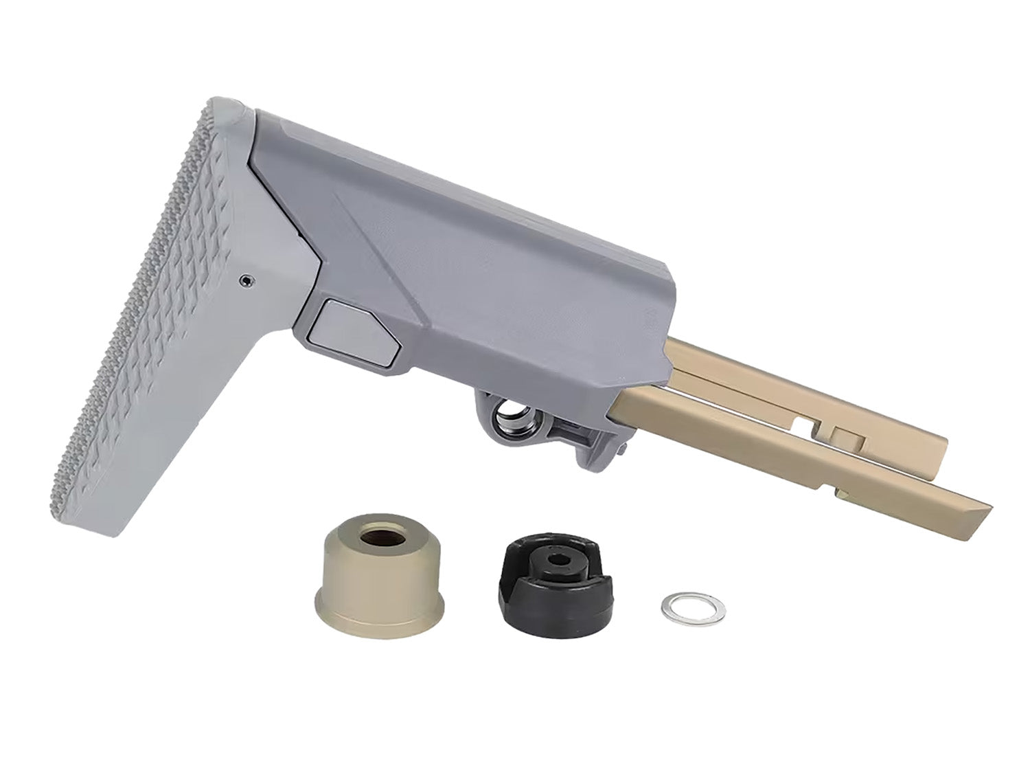 Q LLC ACCHBSTOCKASSEMBLY Honey Badger Stock Assembly Gray Firearm Component