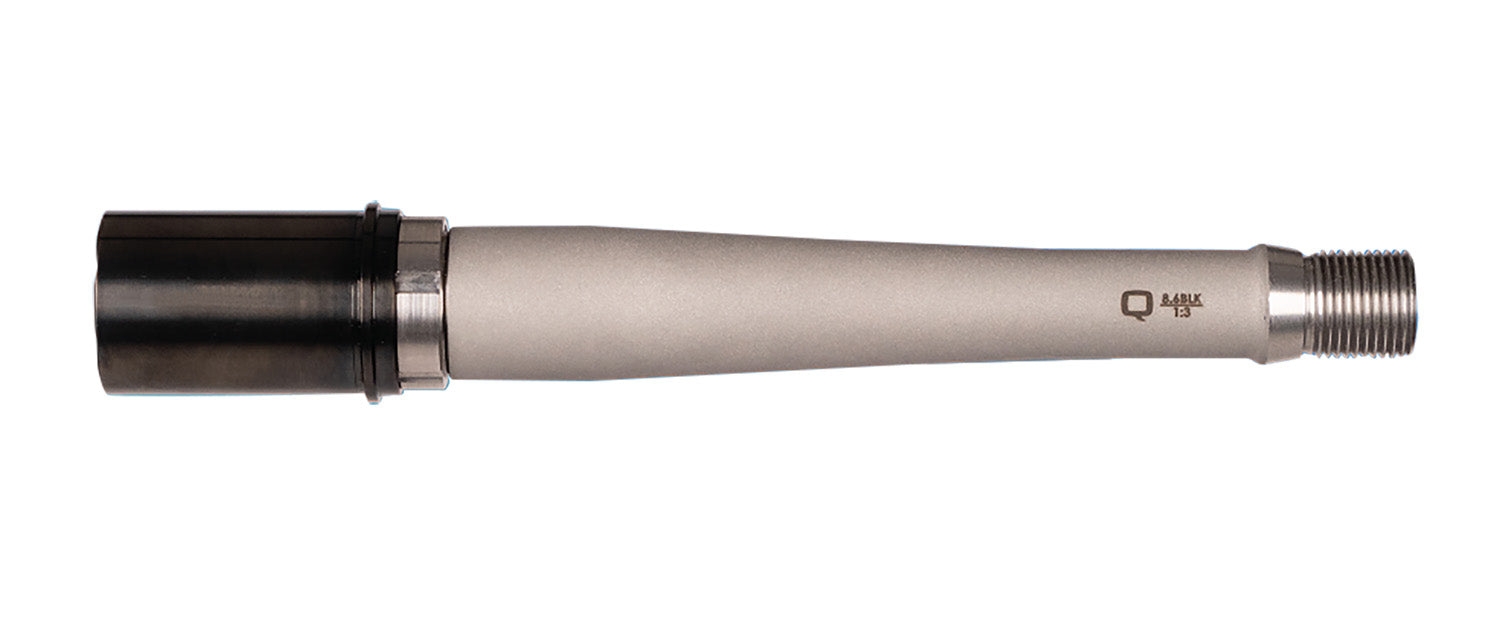 Q LLC ACCFIXBARREL8.68INCH Fixed Barrel Assembly 8.6 Blackout 8" Bead Blasted Matte Stainless Steel