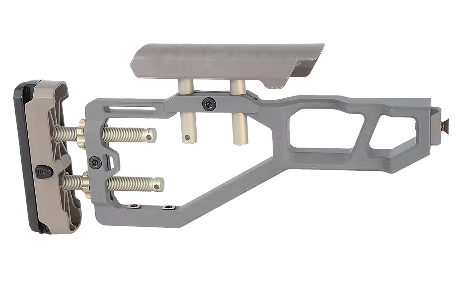 Q LLC ACCFIXSTOCKGRAY Fixed Stock Assembly Gray AR-Platform