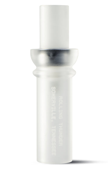 Rolling Thunder DC212CF Two Stroke Double Reed Duck Call – Frost Acrylic Cutdown