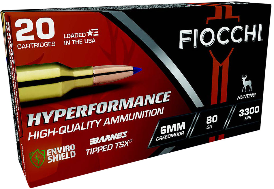 Fiocchi  6mm Creedmoor 80 gr PolyTip ammo
