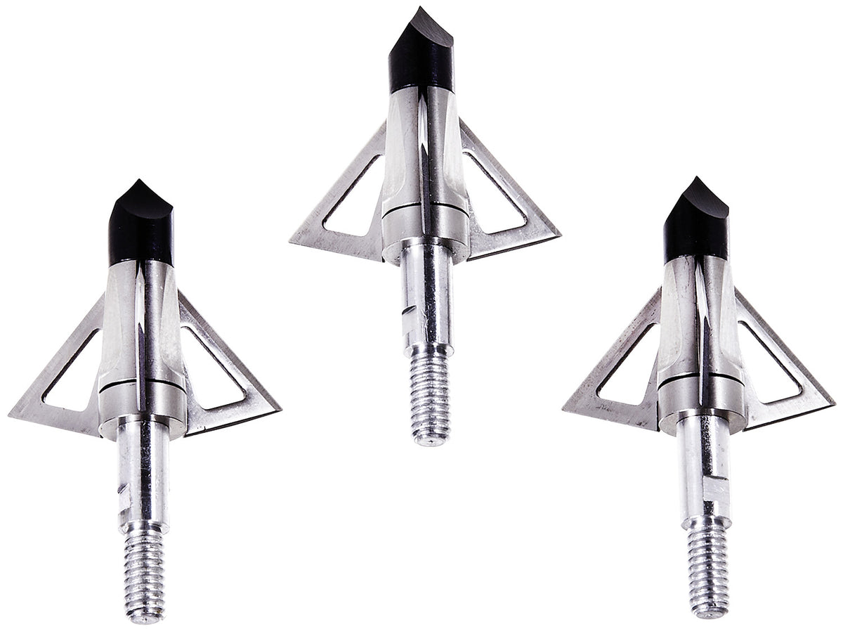 Allen 14690 Velox Ballistic 3-Blade Broadhead Stainless Steel Silver 3 Pack