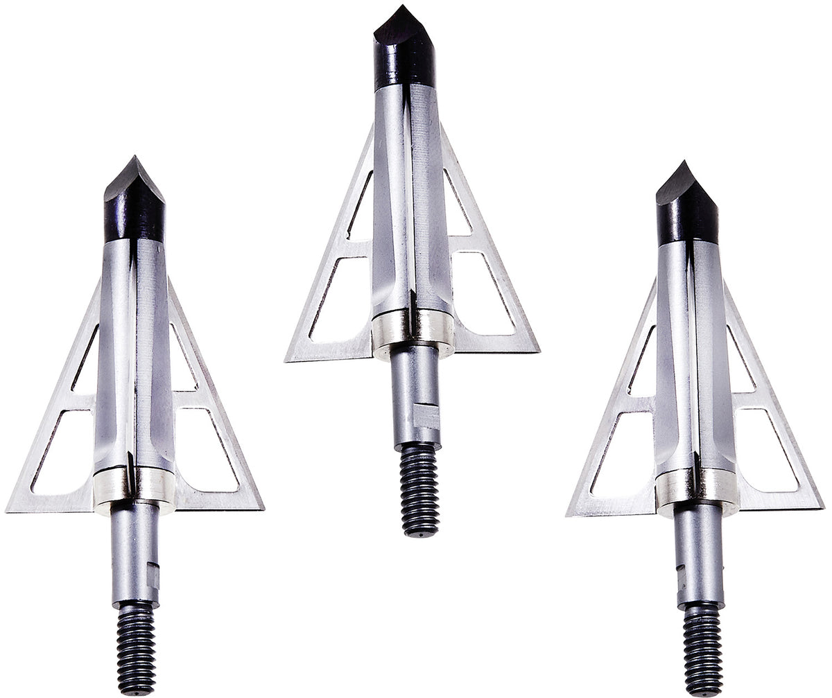 Allen 14694 CX Terminus Crossbow Broadhead 3-Blade Stainless Steel Silver 3 Pack
