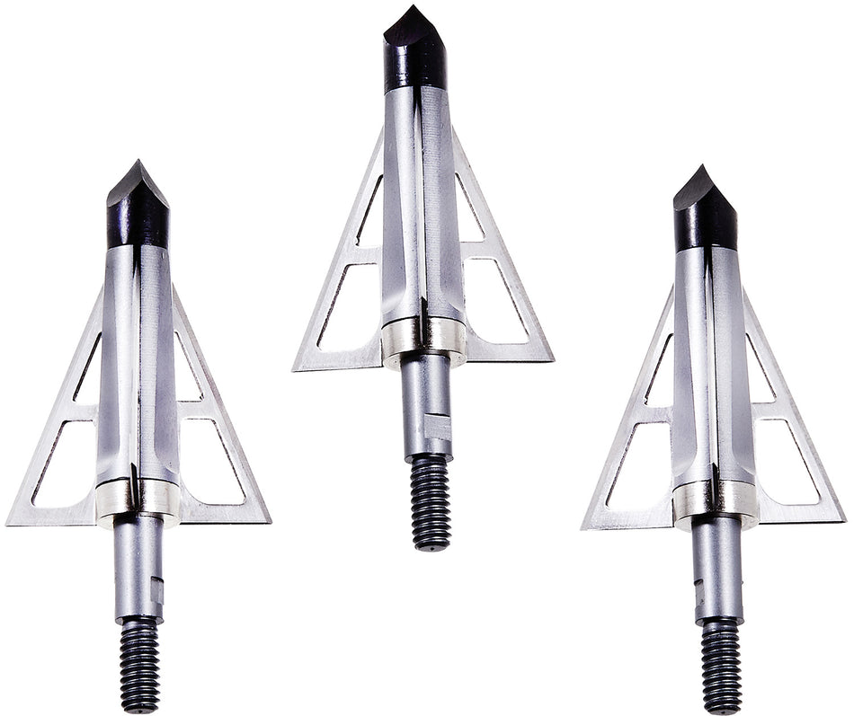Allen 14694 CX Terminus Crossbow Broadhead 3-Blade Stainless Steel Silver 3 Pack