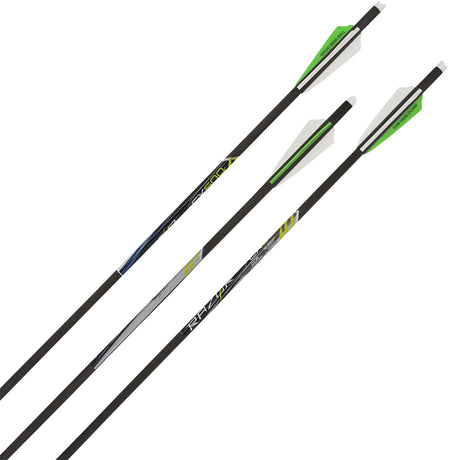 Allen 93120 CX600 Crossbow Bolts 20" Carbon Fiber Black 3 Pack