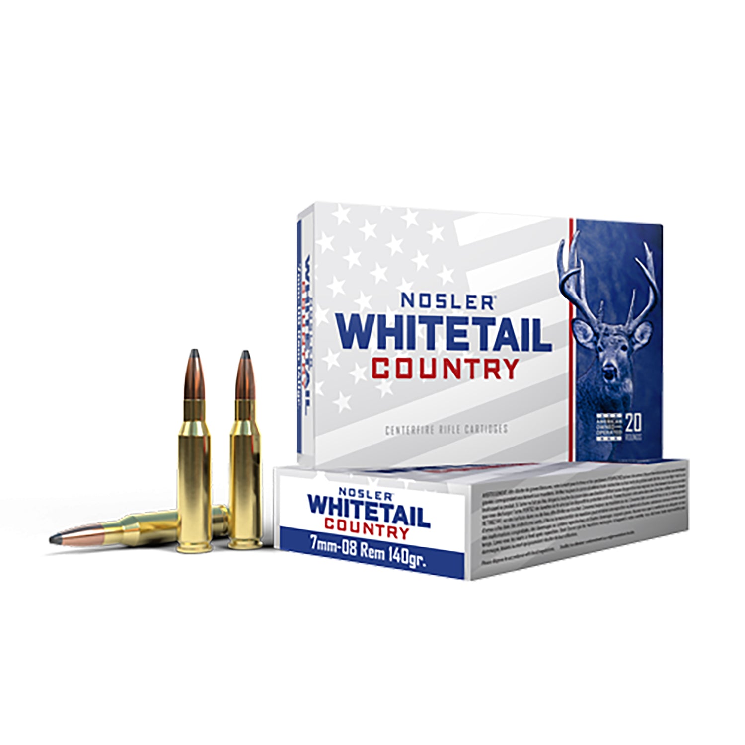 Nosler Nosler Whitetail Country 7mm-08 Remington 140 gr JSP ammo