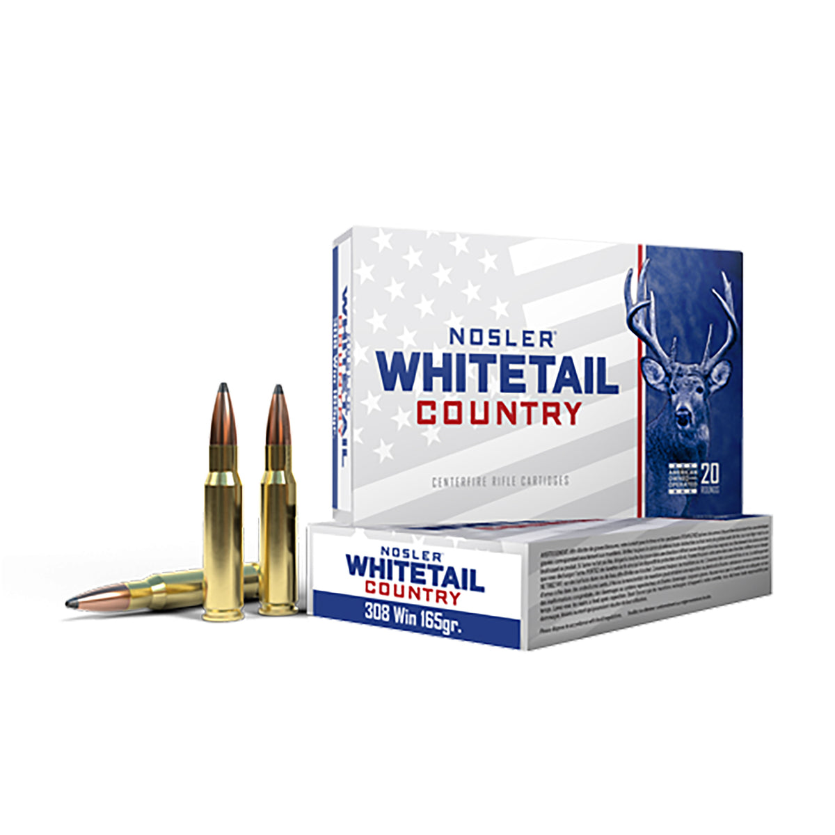 Nosler Whitetail Country .308 Win / 7.62x51mm 165 gr JSP ammo