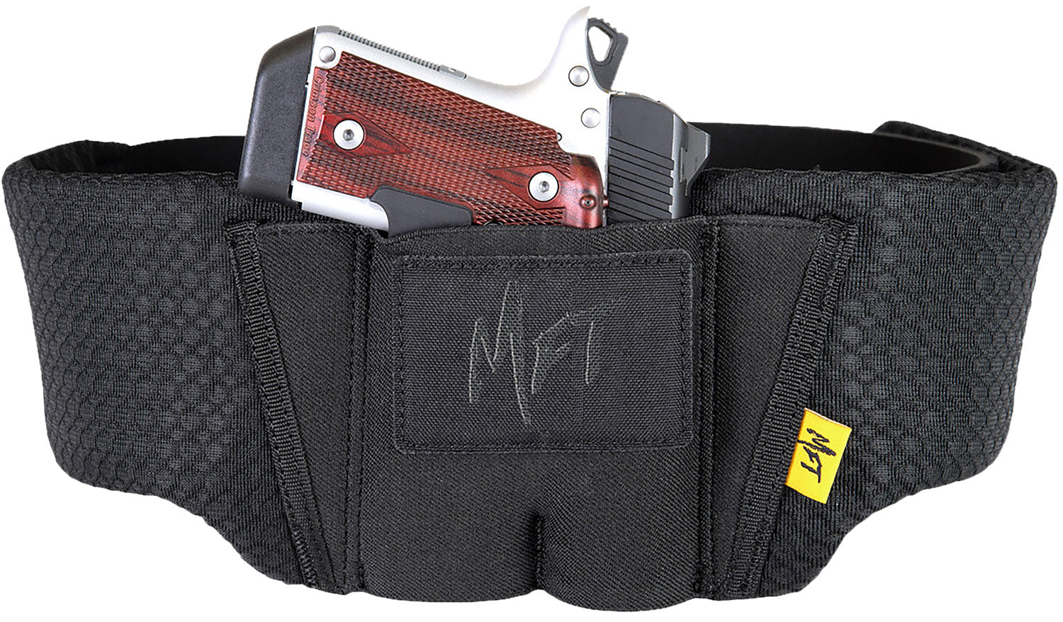 Mission First Tactical Ultralite Belly Band Holster Black 3D Spacer Mesh Ambidextrous Size 26"-52"