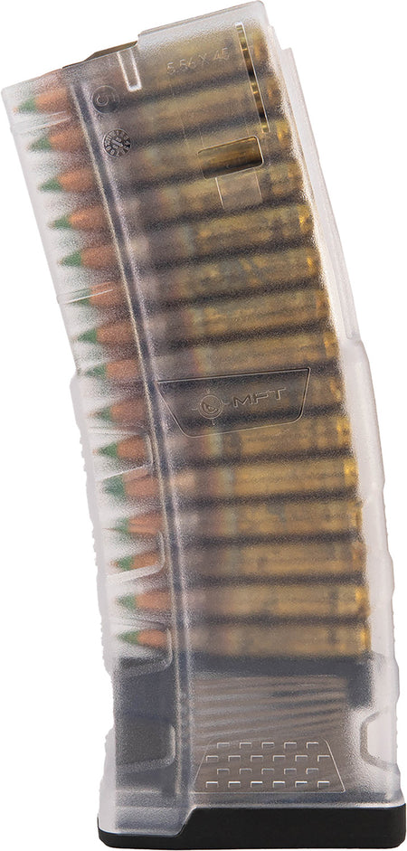 Mission First Tactical EXDPM556TC EXD 30-Round 5.56 AR/M4 Magazine Translucent Clear Military-Grade Copolymer