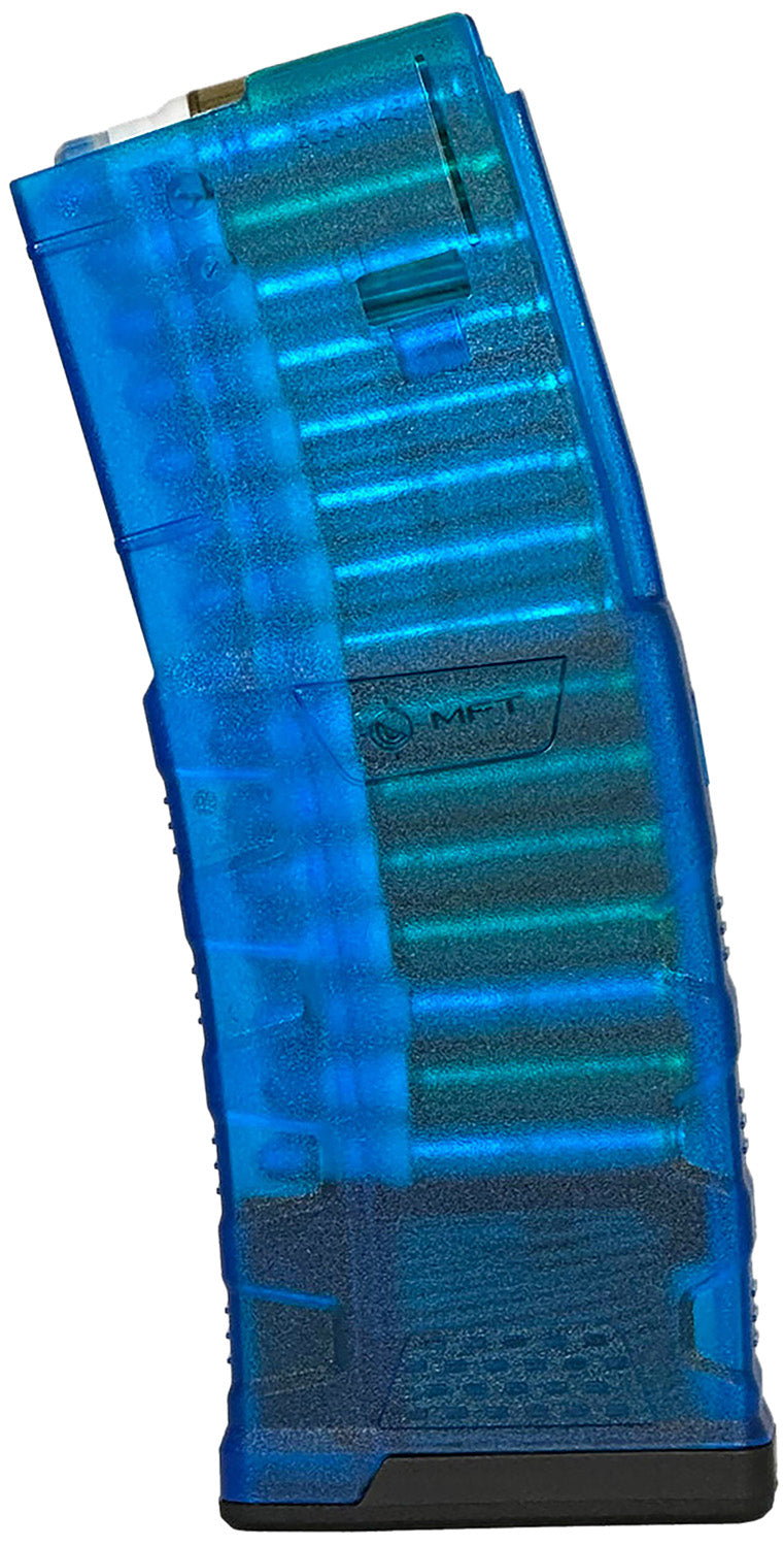 Mission First Tactical EXDPM556TB EXD 30-Round 5.56 AR/M4 Magazine Translucent Blue Military-Grade Copolymer