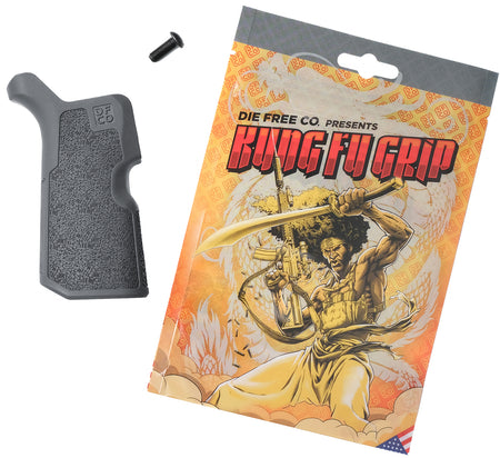 Die Free Co KFGGRY Kung Fu Grip Gray Nylon for AR15/M4/AR10/SR25
