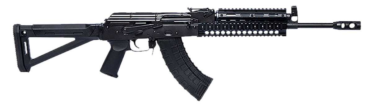 Riley Defense Inc RAK103MP RAK Tactical 7.62x39mm 30+1 16.25" Black Nitride Threaded Barrel, Black Oxide Mil-Spec Receiver, Magpul AK Black Polymer Stock, Black Polymer Grip