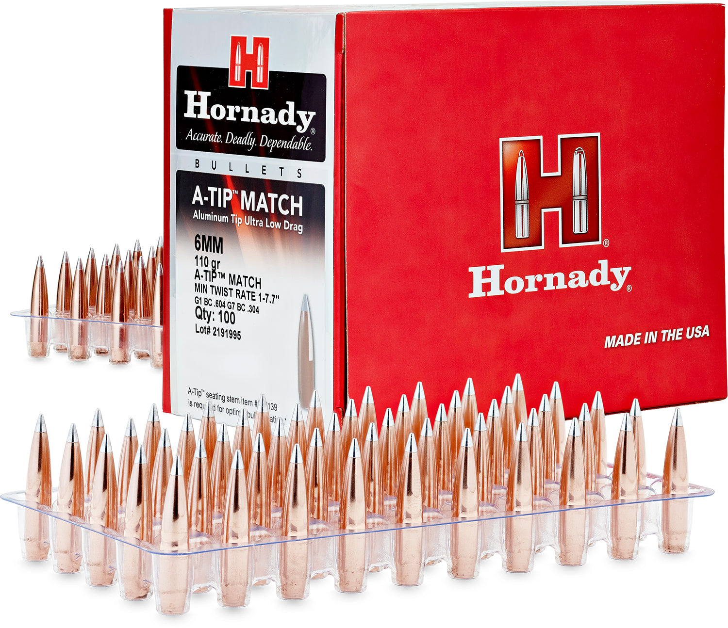 Hornady A-Tip Match Bullets 6.5mm .264 135gr 500-Count