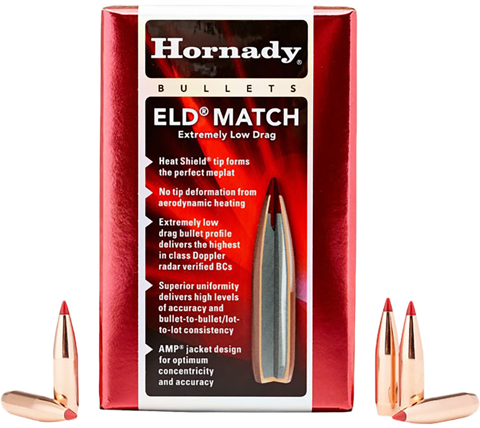 Hornady ELD Match Bullets 6mm .243 109gr 500-Count
