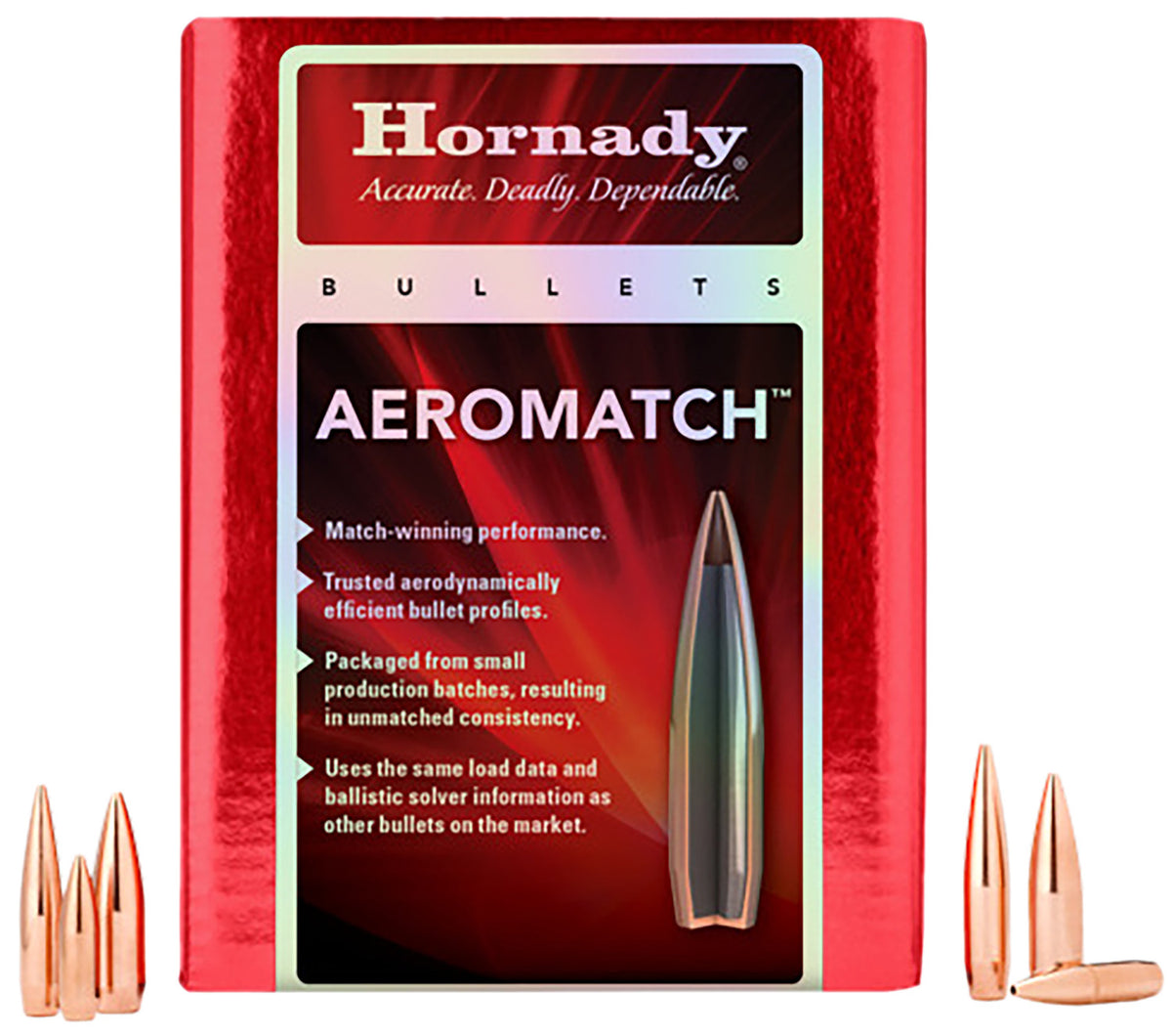 Hornady AeroMatch .224 69gr HPBT High-Volume Reloading Bullets 500/Box
