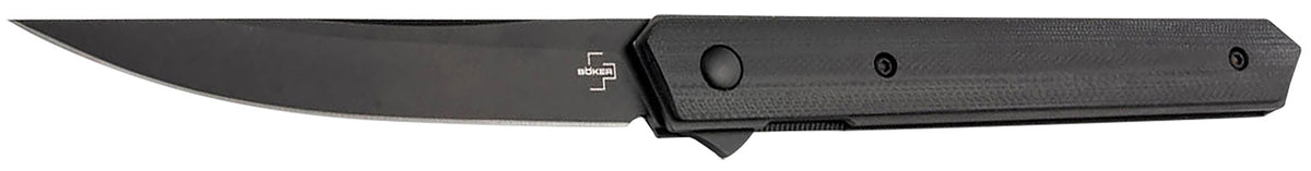 Boker Plus 01BO339 Kwaiken Air Pocket Knife 3.54" Plain Black Blade G10 Handle