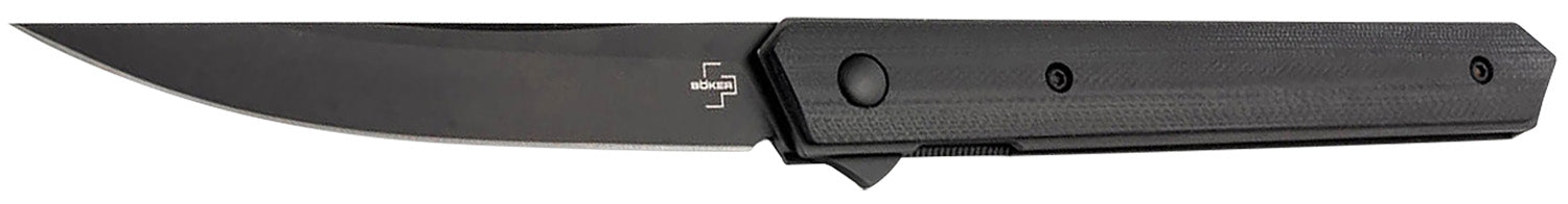 Boker Plus 01BO339 Kwaiken Air Pocket Knife 3.54" Plain Black Blade G10 Handle