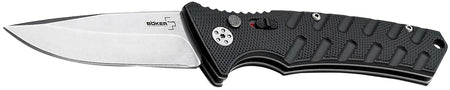 Boker Plus 01BO457 Strike Auto Pocket Knife 3.35" Drop Point Black D2 Blade Aluminum Handle