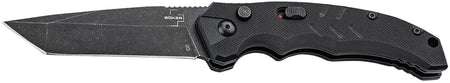 Boker Plus 01BO797 Intention II 3.07" Folding Tanto Plain D2 Steel Blade Black G10 Handle
