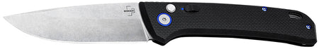 Boker Plus 01BO920 FRND 3.35" Drop Point Stonewash D2 Blade Black Grivory Handle