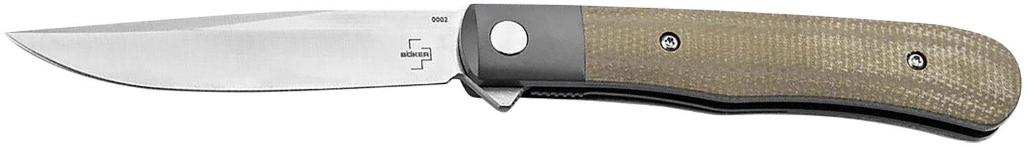 Boker 01BO930 Trapper Folding Knife 3.23" Nitro-V Blade Micarta Handle