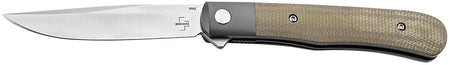 Boker 01BO930 Trapper Folding Knife 3.23" Nitro-V Blade Micarta Handle