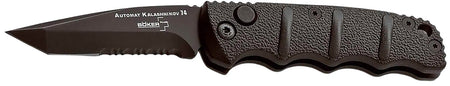 Boker Plus 01KALS98 Kalashnikov Pocket 2.52" Tanto Plain D2 Steel Blade Black Aluminum Handle