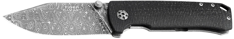 Boker 111103DAM Tiger-Damast Pocket Knife 3.35" Damascus Blade Micarta Handle