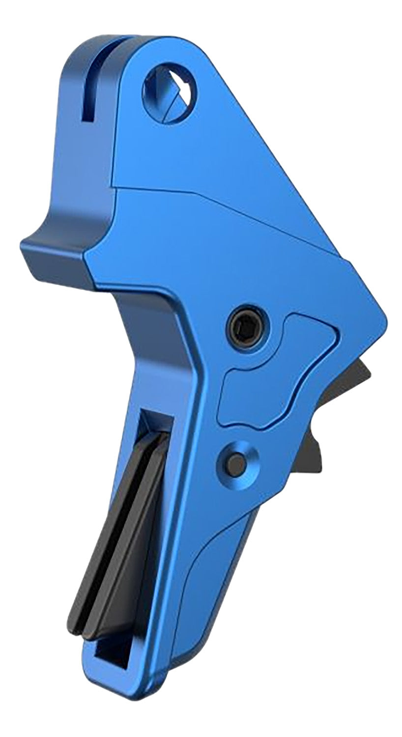 Tyrant CNC TDMPTRIGFSCBLUE/BLK Blue Trigger for S&W M&P Full-Size and Compact 1.0/2.0