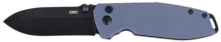CRKT 2495G SQUID XM Folding Knife 2.95" Black Oxide D2 Steel Blade, Gray G10 Handle