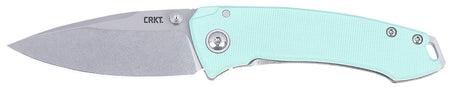 CRKT 2522B Tuna EDC Compact Folding Knife 2.73" Stonewashed 14C28N Steel Blade, G10/SS Handle