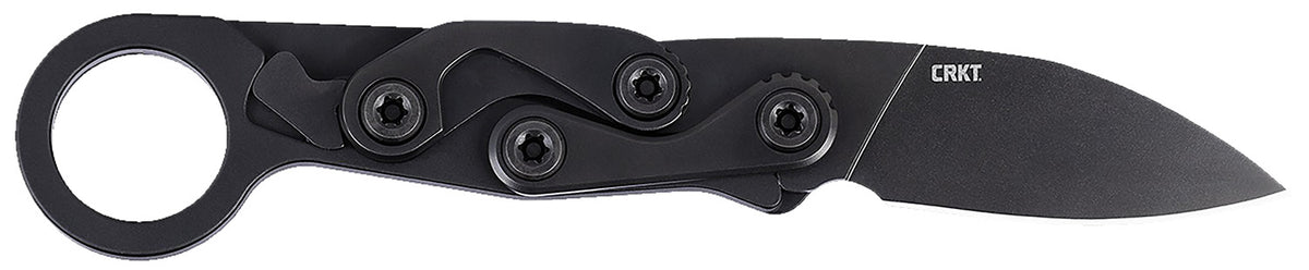 CRKT 4050K Provoke EDC Folding Knife 2.47" Black Oxide D2 Steel Blade, Black Aluminum Handle