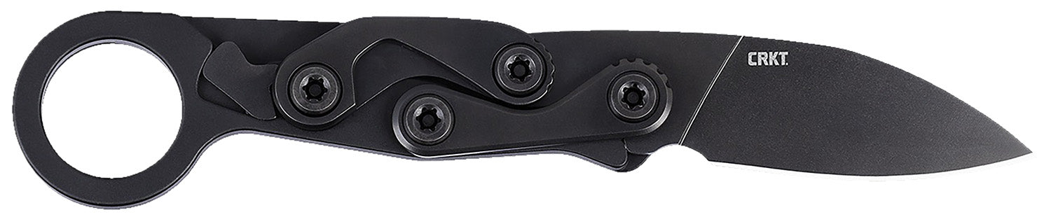 CRKT 4050K Provoke EDC Folding Knife 2.47" Black Oxide D2 Steel Blade, Black Aluminum Handle