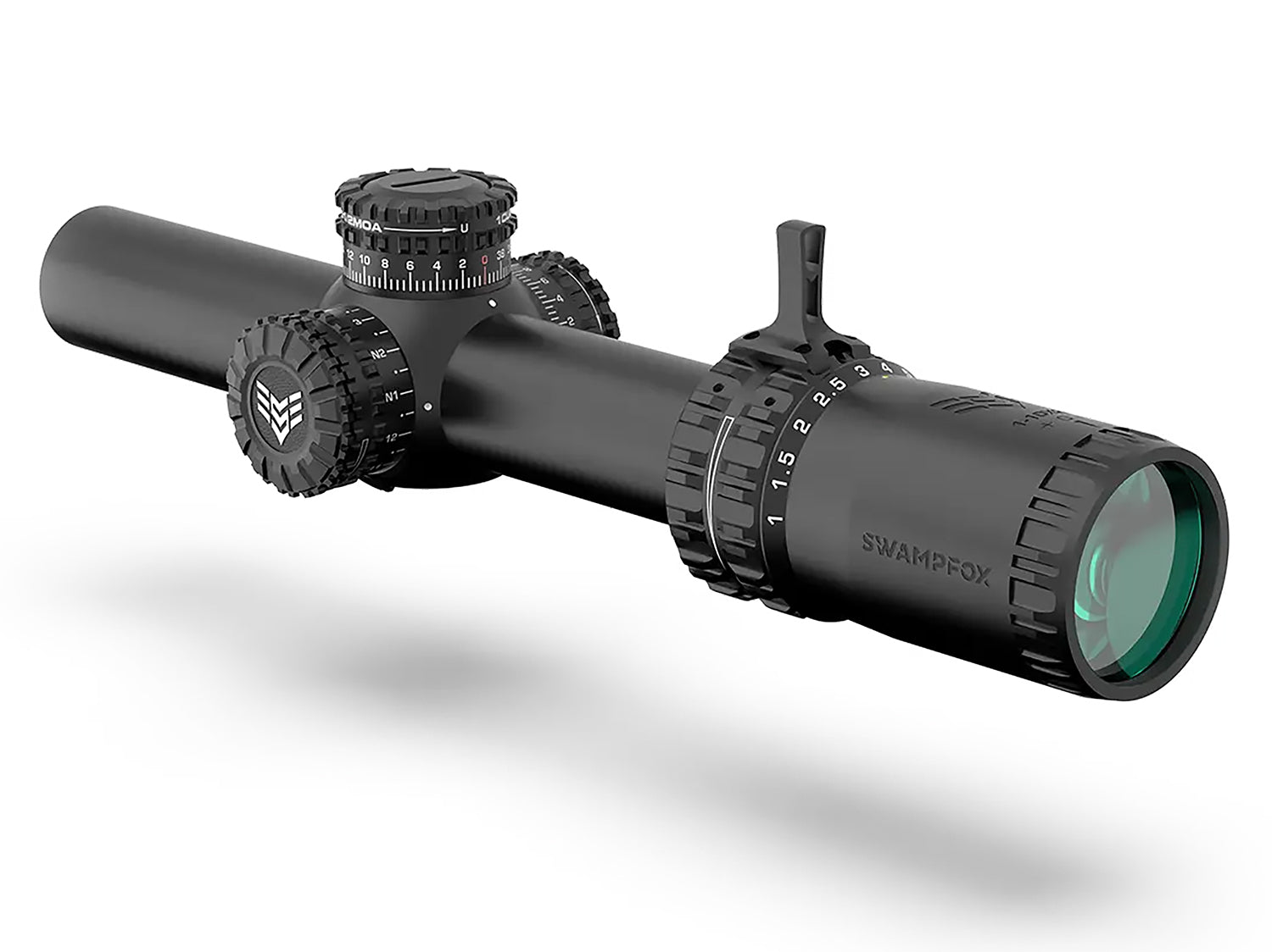 Swampfox Optics ARH11024GB Arrowhead Black Riflescope 1-10x24mm 30mm Tube Guerrilla Dot BDC Reticle