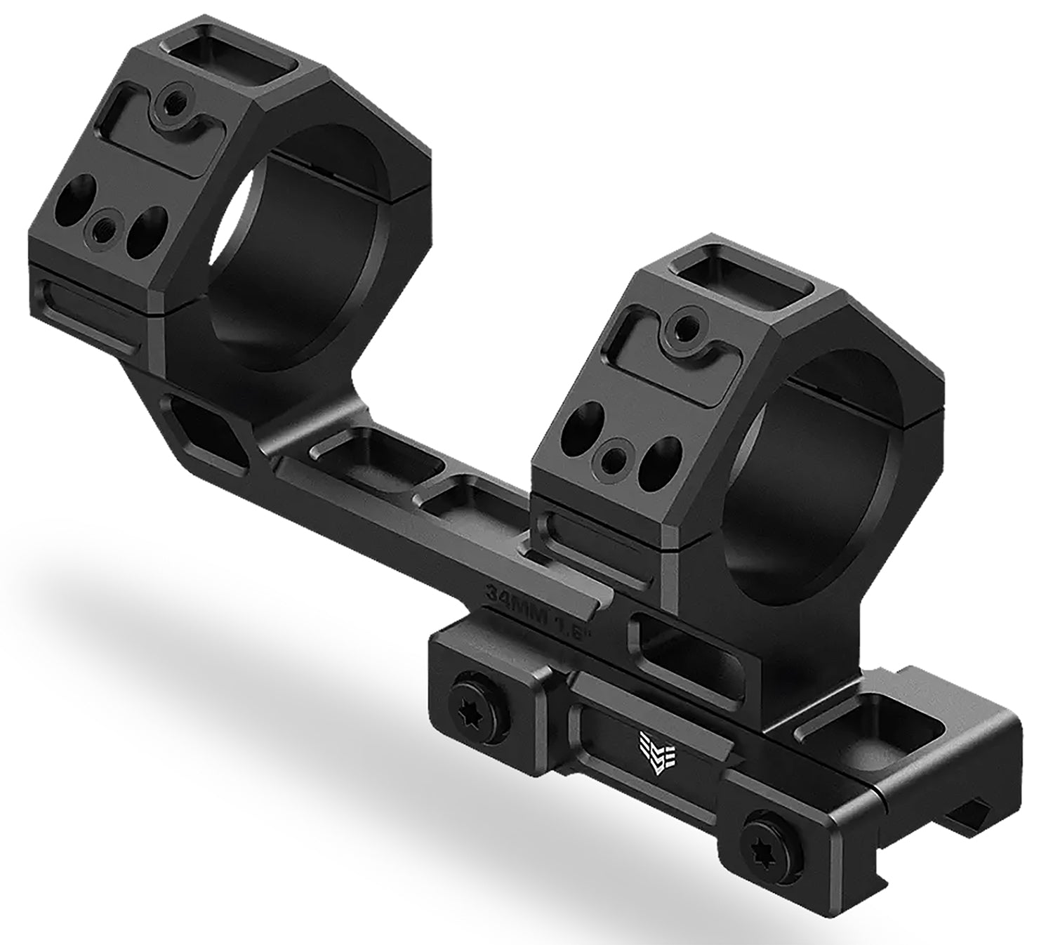 Swampfox Optics SHRM30M2 Hostile Engagement One-Piece Mount Black 7075 Aluminum 30mm Tube Picatinny